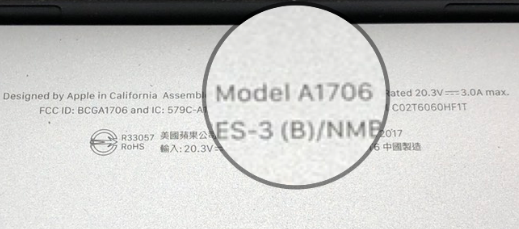 Identificar modelo Macbook numero serie